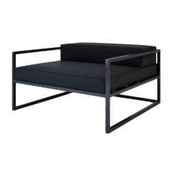 Sofa on metal frame