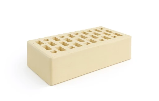 Single Hollow Face Brick in Ivory Color for Elegant Construction