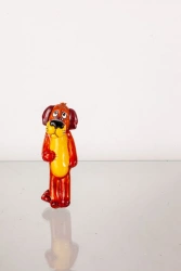 Licence Christmas tree toy made of glass "Once upon a time there was a Dog"
