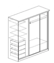 Built-in wardrobe, Art. Sh07