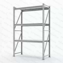Metal warehouse shelving unit