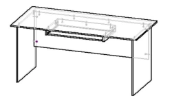 Computer desk with console SK15