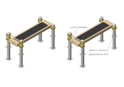 Training apparatus AKS-72 Horizontal gymnastic bench