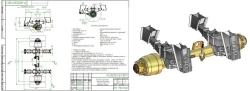 Axle unit MT-2900705.1410.1-1950 (high-frame, spring-loaded, double-axle, g/load 11,0t)