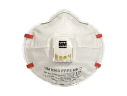 Filtering half-mask for protection against aerosols of the VM 8200 series: models VM 8263 protection class FFP3 NR D