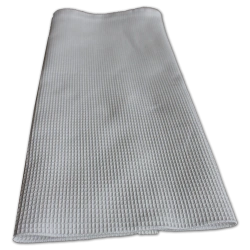 Towel made of cotton waffle fabric