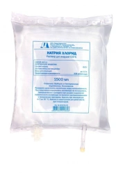 Sodium chloride, 0.9%, 1500 ml.