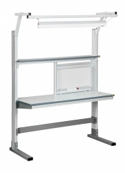 Industrial furniture, including antistatic (ESD), series "Alliance", Viking: AL-SRST, workplace with middle rack (complete set)