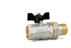 Brass ball valve LD Pride 47.20.V-V.R.GAS.B