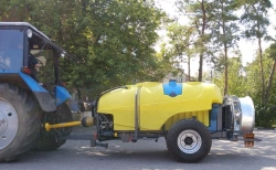 Semi-trailed garden fan sprayers, series "OPSV", models: OPSV-2200K, OPSV-2000P