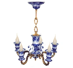 Light chandelier chandelier 5-arm Caprice 472?472?585?? porcelain