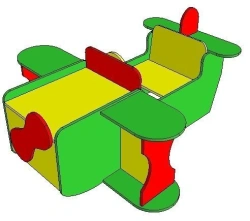Airplane bench (play area) FN.MDU.01.42.00.00.00.00.