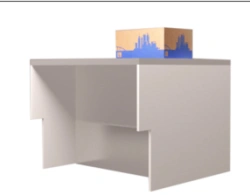 Barrier for acceptance of MSH C+ parcels, marking "MS FURNITURE"