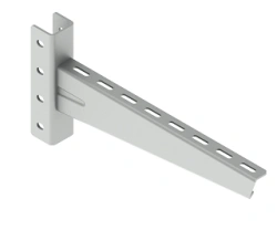 Cantilever reinforced SMO-KG 000, with overall dimensions from 42x200x115 mm to 42x200x815 mm, with metal thickness from 2,5 mm