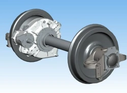 Wheel pair for underground cars