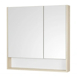 Mirror cabinet Aquaton Scandi 90 white, oak verona1.A252.3.02S.DB2.0