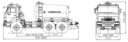 Oil and gas condensate collection tanker AKN/AKNS 4680A1-30 on chassis KAMAZ 5350-D5