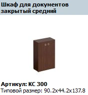"COSMO" Medium" wooden cupboard door (set of 2 pcs.) article KC 831