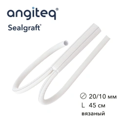 Blood vessel prosthesis synthetic knitted bifurcation covered with collagen D 20-10mm L 45cm