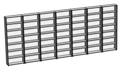 Shelving unit 1-sided TU 31.01.11-001-05065033-2021