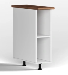 Lower kitchen cupboard without facade
