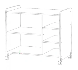 Portable stand for installation of technical means of education type II