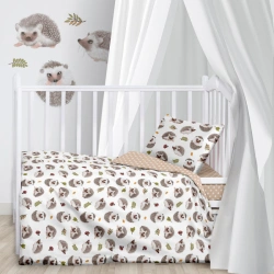 Bed linen for children up to one year of age, nursery, pre-school, school and adolescent age groups, of cotton t