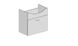 Wall-mounted basin stand GM 31.09.13.110.003.06.00
