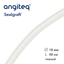 Synthetic woven linear collagen-coated synthetic blood vessel prosthesis D 18mm L 40cm
