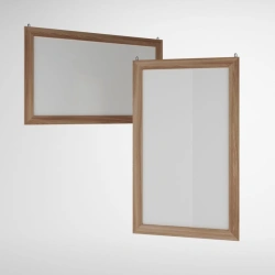 Mirror in frame profile