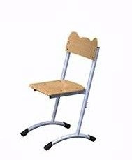 Metal-framed adjustable plywood chair No. 1-3; 2-4; 3-5; 4-6; 5-7