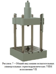 Universal servohydraulic testing machine UIM-100-VII (RUS)