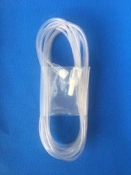 Single-use medical extension cord 1,5x4500 mm, version 2 (with "Luer-lock" male tip and "Luer-lo" tip).