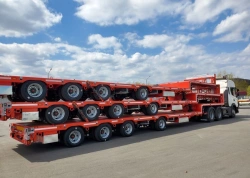 Semi-trailer TSR 4S0U1N without hydraulic mechanisms with Cordiant Professional TR-1 235/75R17,5 143/141 J tyres, with disc whee