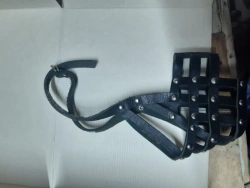 Universal leather muzzle for medium breed dogs TU 8789-035-08830505-2010