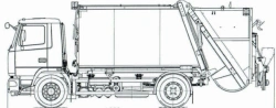 Rear-loading rubbish truck KO-440M17, type KO-440VM, modification KO-440M17, basic chassis: MAZ-5340C2, MAZ-534025.