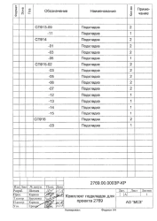 Package of pads for crossing 2769 (Project 2769.00.000ZR-KR)