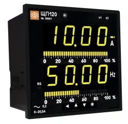 Panelboard digital electrical measuring instrument: version ShchP120