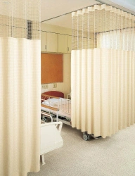 Antibacterial curtains with mesh for zoning