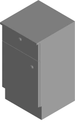 Shipboard non-metallic furniture. Bedside table RBPG