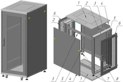Telecommunication cabinet ??-?-27U-600?1350?800-??
