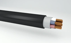 Control cables, not spreading combustion, with copper conductors, with insulation made of thermoplastic composites, reduced flam