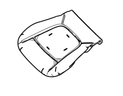 Driver's front seat cushion 1313651