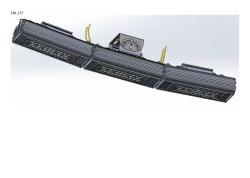 LED luminaire "Industrial Design MTM IoT" series CUBIC 120 Three modules Connection from the ends 5 degrees CUB PRICE Mounting