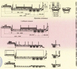Semi-trailer, UZST brand, type 9177, modifications 9177-0000044, 9177-0000045, 9177-0000046