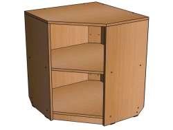 Corner shelving unit "KM-4" from set "Comest" / SZh64