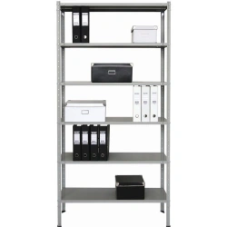 Shelving unit with metal frame