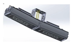 LED luminaire "Industrial Design MTM IoT" series CUBIC 120 Two modules Connection from the sides - 10 degrees CUB Mounting CUB