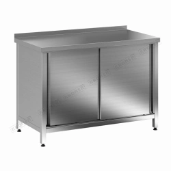 Wall-mounted table and cabinet STP (Table - wall-mounted cabinet - (compartment doors) STP)