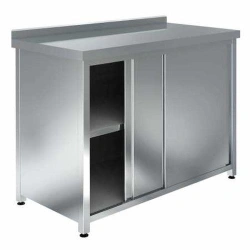 Metal bollard table